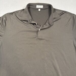 Peter Millar Summer Comfort Golf  PERFORMANCE Polo LARGE BLACK  BUSINESS LOGO